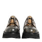 Dolce & Gabbana Brown Gray Lace Up Chunky Derby Men Shoes