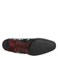 Dolce & Gabbana Black Silver Sequined Loafers Men Dress Shoes