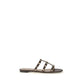 Valentino Garavani Brown Calf Leather Bos Taurus Sandals
