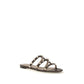 Valentino Garavani Brown Calf Leather Bos Taurus Sandals