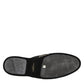 Dolce & Gabbana Black Floral Jacquard Slides Slippers Shoes