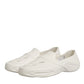 Dolce & Gabbana White Rubber Slides Low Top Sneakers Shoes