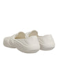 Dolce & Gabbana White Rubber Slides Low Top Sneakers Shoes