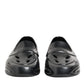 Dolce & Gabbana Black Rubber Slides Low Top Sneakers Shoes