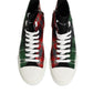 Dolce & Gabbana Multicolor DG Logo Men High Top Sneakers Shoes