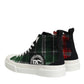 Dolce & Gabbana Multicolor DG Logo Men High Top Sneakers Shoes