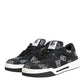 Dolce & Gabbana Blue Cotton Denim Logo Low Top Sneakers Shoes