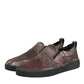 Dolce & Gabbana Multicolor Cotton Low Top Slip On Men Sneakers Shoes