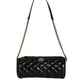 Versace Black Mini Quilted Lambskin Leather Crossbody Sling Borse Bag