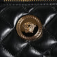Versace Black Mini Quilted Lambskin Leather Crossbody Sling Borse Bag