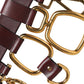 Dolce & Gabbana Brown Key Ring Clip Attachments Buckle Belt