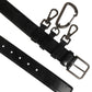 Dolce & Gabbana Black Key Ring Clip Attachments Buckle Belt