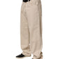 Dolce & Gabbana Beige Cotton Straight Denim Trouser Jeans