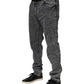 Dolce & Gabbana Gray Cotton Slim Fit Denim Trouser Jeans