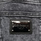 Dolce & Gabbana Gray Cotton Slim Fit Denim Trouser Jeans