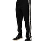 Dolce & Gabbana Black Cotton Jogger Sweatpants Trouser Pants