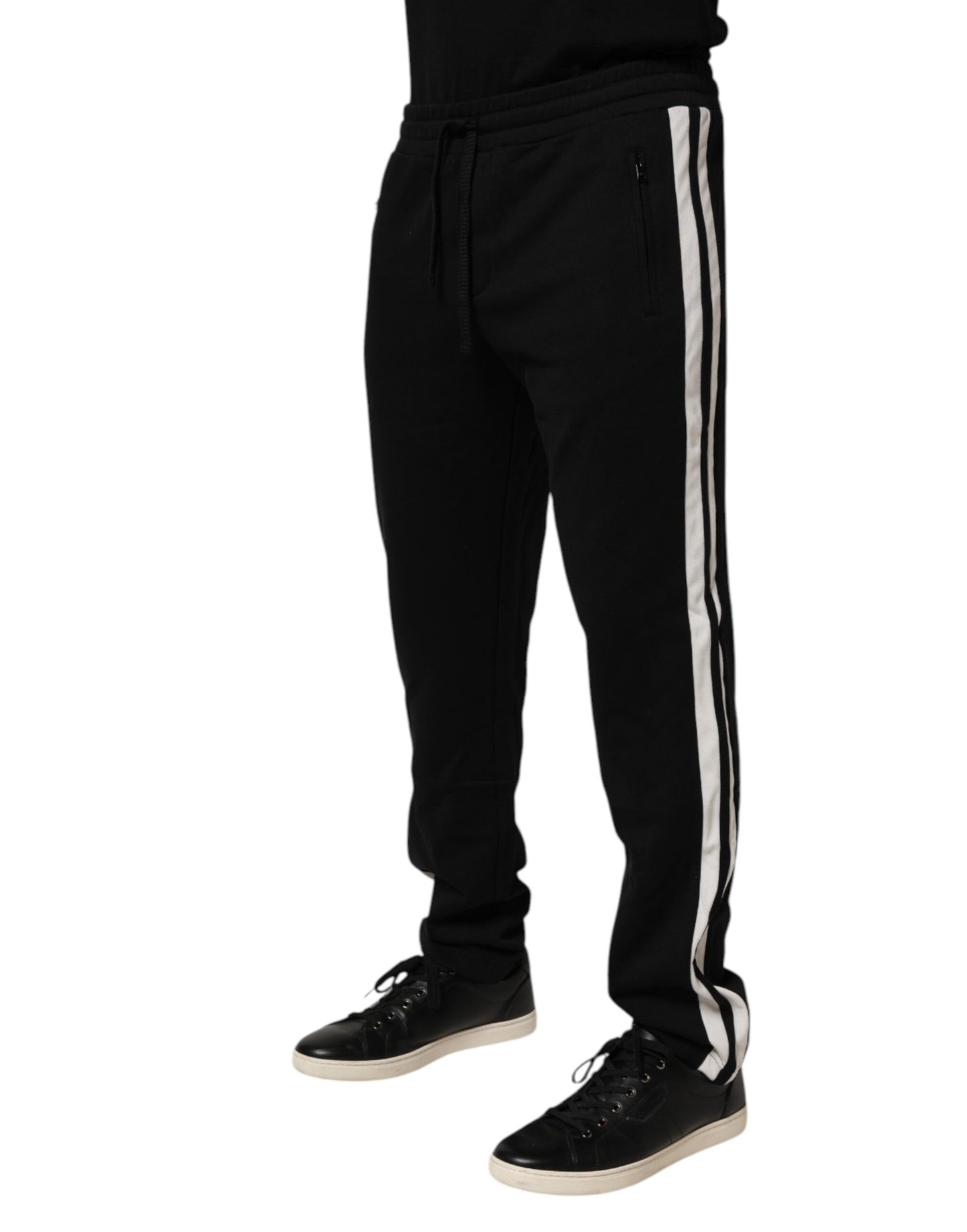 Dolce & Gabbana Black Cotton Jogger Sweatpants Trouser Pants