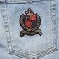 Dolce & Gabbana Blue Cotton Distressed Denim Bermuda  Shorts