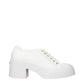 Marni White Leather Platform Sneakers