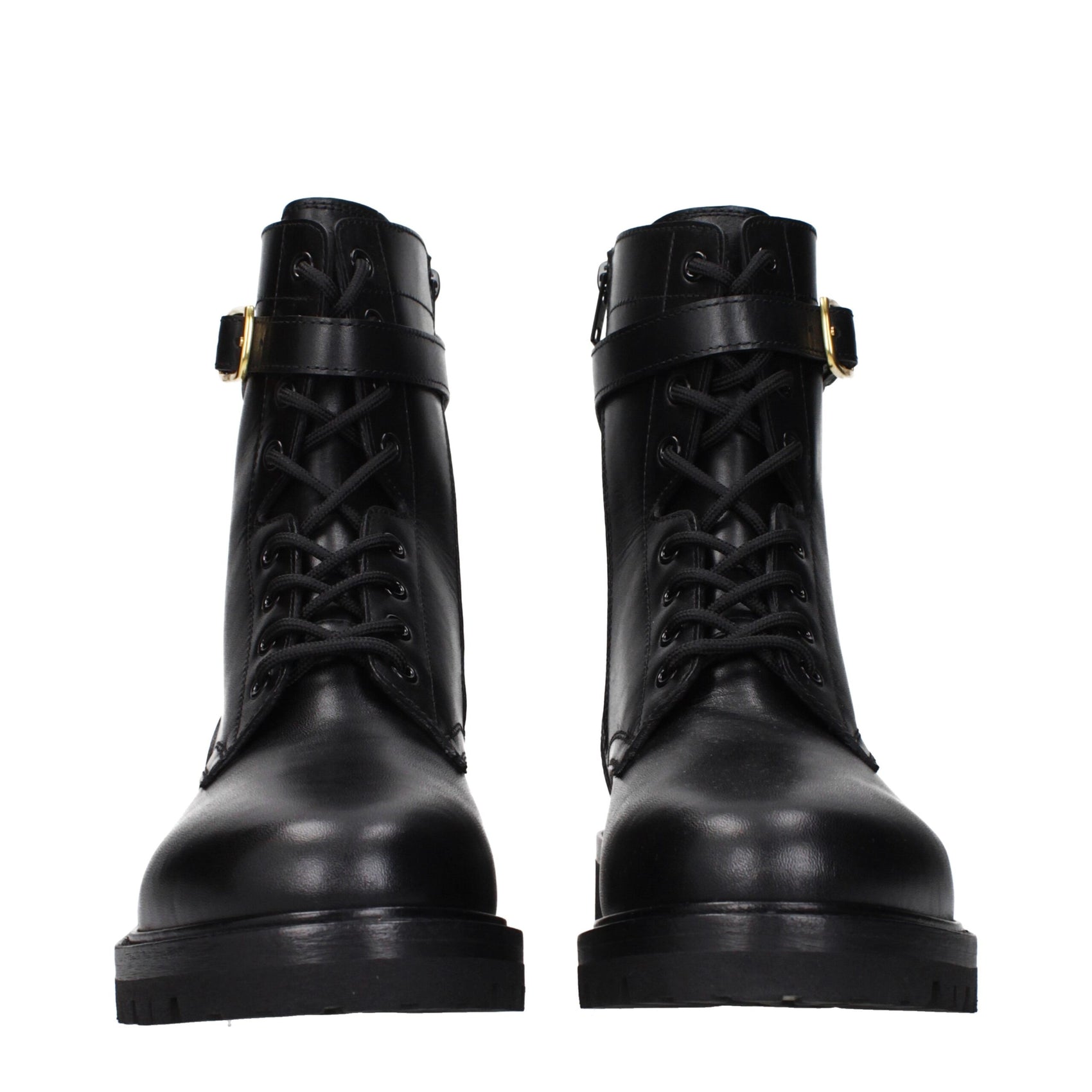 Celine Black Leather Ankle Boots