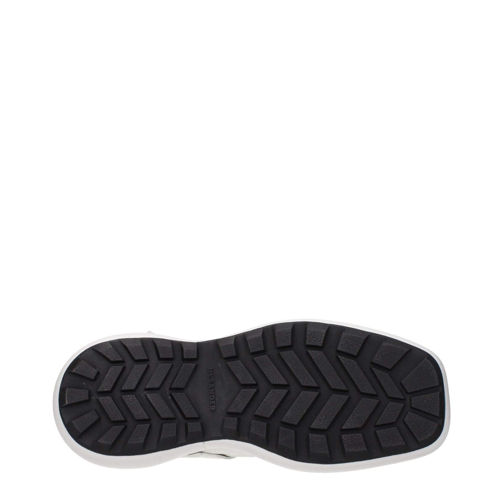 Jil Sander White Leather Slip-On Loafers