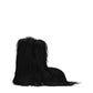 Rick Owens Black Fur Ankle Boots