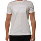 Dolce & Gabbana White Logo Patch Cotton Crew Neck Men T-shirt