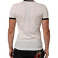 Dolce & Gabbana White Sacred Heart Cotton Crew Neck T-shirt