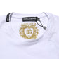 Dolce & Gabbana White Cotton Goodluck 2023 Crew Neck T-shirt