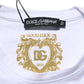 Dolce & Gabbana White Cotton Goodluck 2023 Crew Neck T-shirt