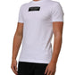 Dolce & Gabbana White Cotton Logo Print Crew Neck Men T-shirt