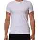 Dolce & Gabbana White Cotton Round Neck Underwear T-shirt