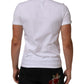 Dolce & Gabbana White Cotton DG Italia Round Neck Men T-shirt