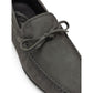 Tod's Gray Nubuc Leather Moccassin