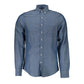 Gant Blue Linen Men's Shirt