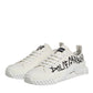 Dolce & Gabbana White Cotton NS1 Low Top Sneaker Shoes