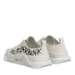Dolce & Gabbana White Cotton NS1 Low Top Sneaker Shoes