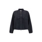 Brunello Cucinelli Blue Fleece Wool Bomber