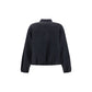 Brunello Cucinelli Blue Fleece Wool Bomber