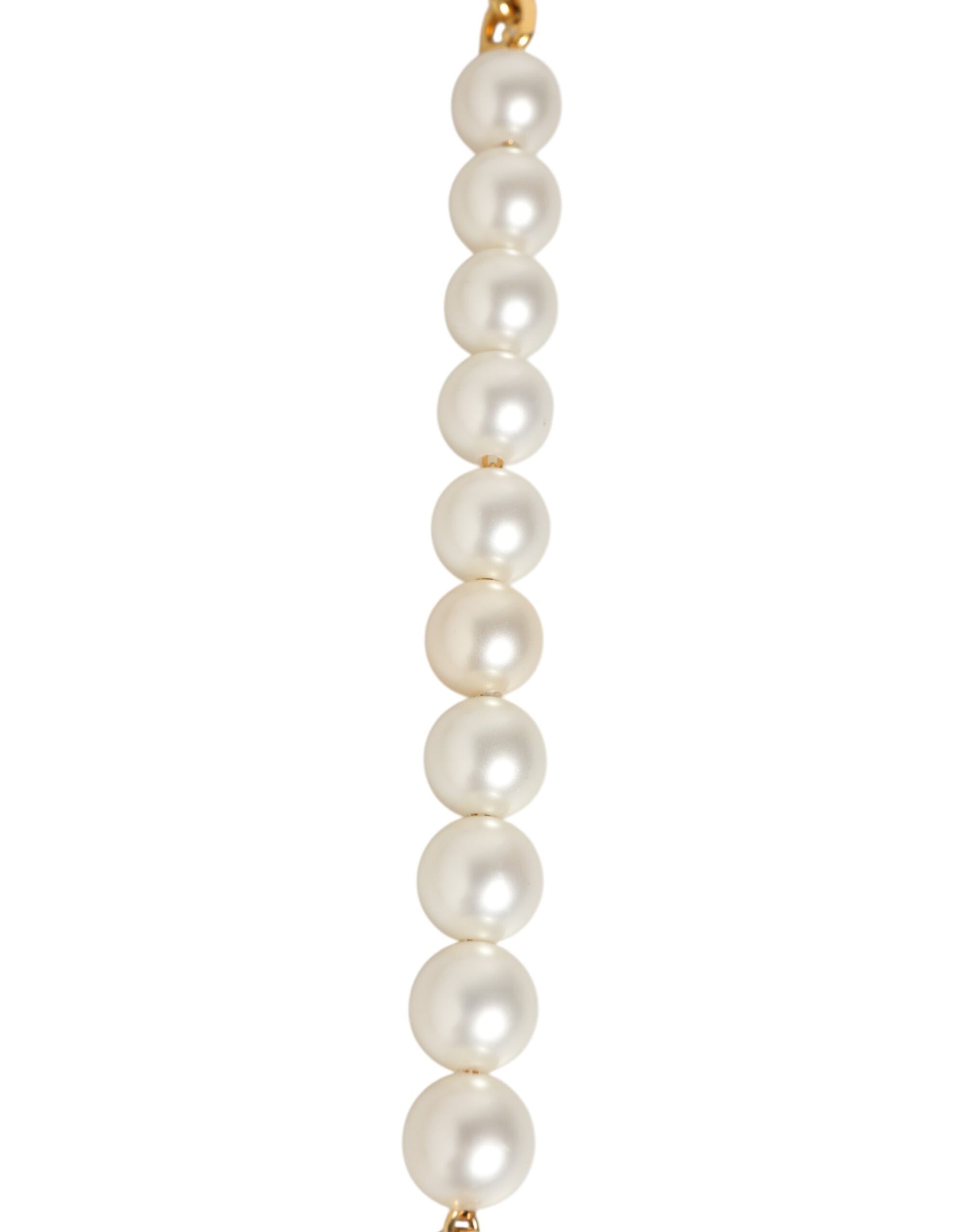 Dolce & Gabbana Black Leather Gold Chain Bag Accessory Shoulder Strap