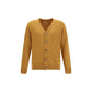 Brooksfield Yellow Fleece Wool Cardigan