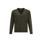 Brooksfield Green Fleece Wool Cardigan