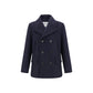 Burberry Blue Wool Coat