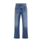 Dolce & Gabbana Blue Cotton Relaxed Fit Jeans
