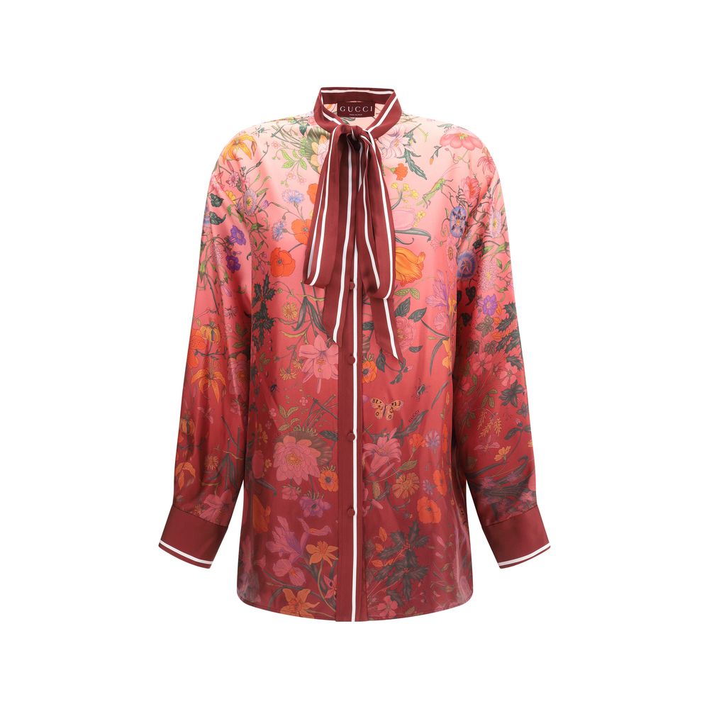 Gucci Multicolor Silk Pattern Shirt