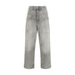 Haikure Gray Cotton Straight-Leg Jeans