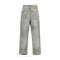 Haikure Gray Cotton Straight-Leg Jeans