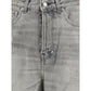 Haikure Gray Cotton Straight-Leg Jeans