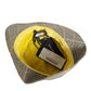 Dolce & Gabbana Gray Yellow Wool Blend Plaid Bucket Cap Men Hat