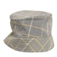 Dolce & Gabbana Gray Yellow Wool Blend Plaid Bucket Cap Men Hat